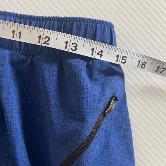 Lululemon Men’s Surge Running Shorts Lined Blue Size L Zip Reflective Beach - Picture 8 of 9